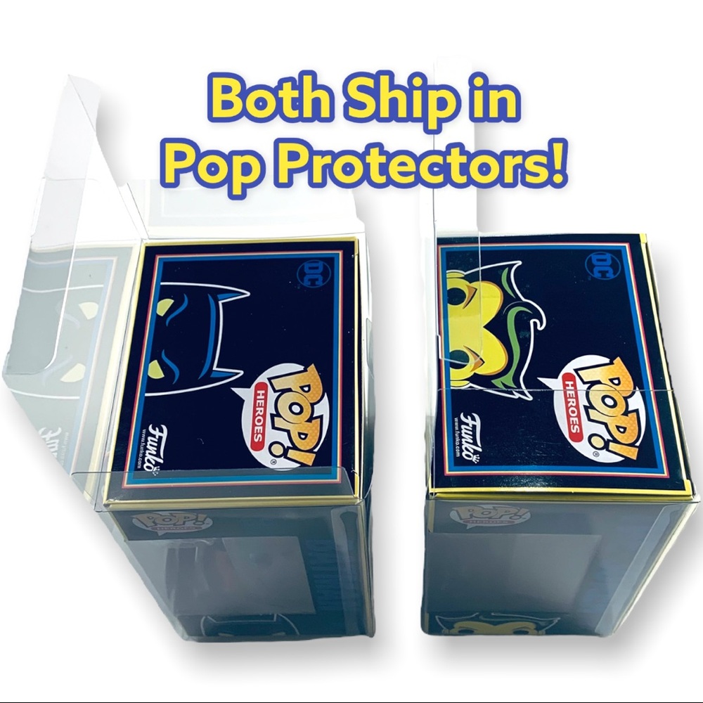 Funko Pop! Black Light Batman & Joker Special Edition! Both Ship In Protectors! - Picture 4 of 13
